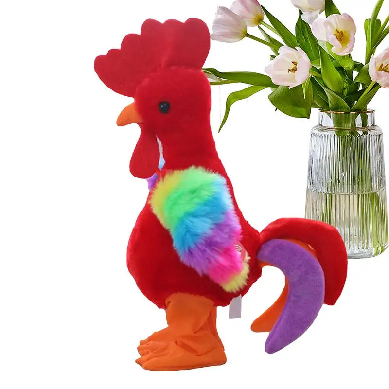 

Electric Dancing Chicken Interactive Plush Toy Dancing Squawking Waving Toy Home Decor Doll For Boys And Girls