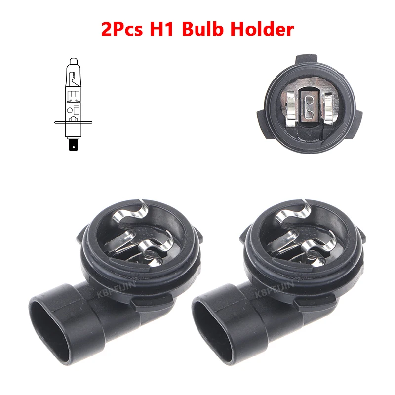 

For Citroen Scania Opel Fog Light Socket H1 Bulb Holder Car Lamp Replacement Parts 2PC