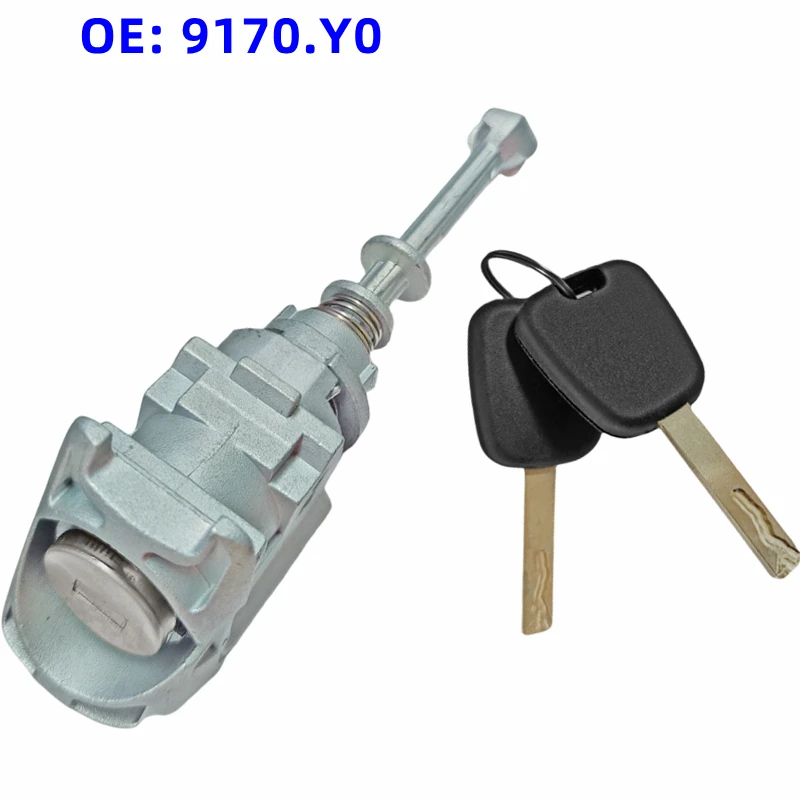 

XIEAILI OEM OE: 9170.Y0 9170Y0 Car Left Door Lock Cylinder Barrel For Citroen C4 2007-2014 With 2Pcs Key