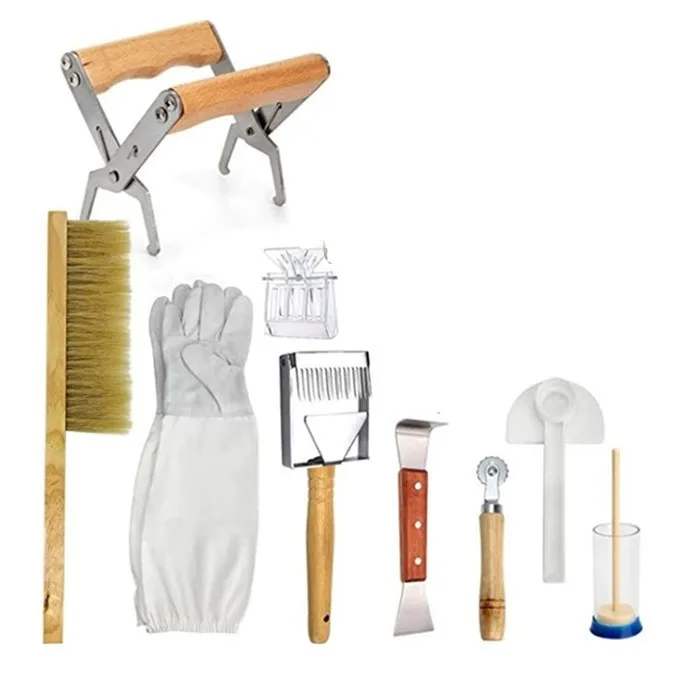 

Beekeeping tools, sets, smokers, beekeeping gloves, nest frame clip, bee brush, honey fork, red tail scraper