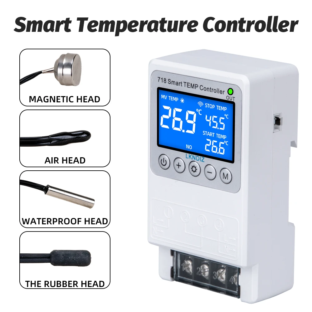 Imagem -04 - Controlador Inteligente de Temperatura Wifi Controle de Termostato Constante Interruptor de Cronometragem Controle de Ciclo Opção de Cabeça de Sensor Múltiplo