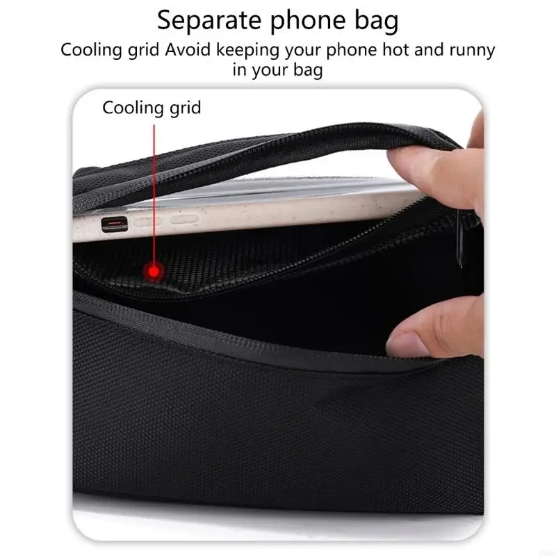 Motorcycle Scooter Handlebar Tunnel Front Storage Bag Phone Navigation Pocket Suitable for Outdoor Activities New