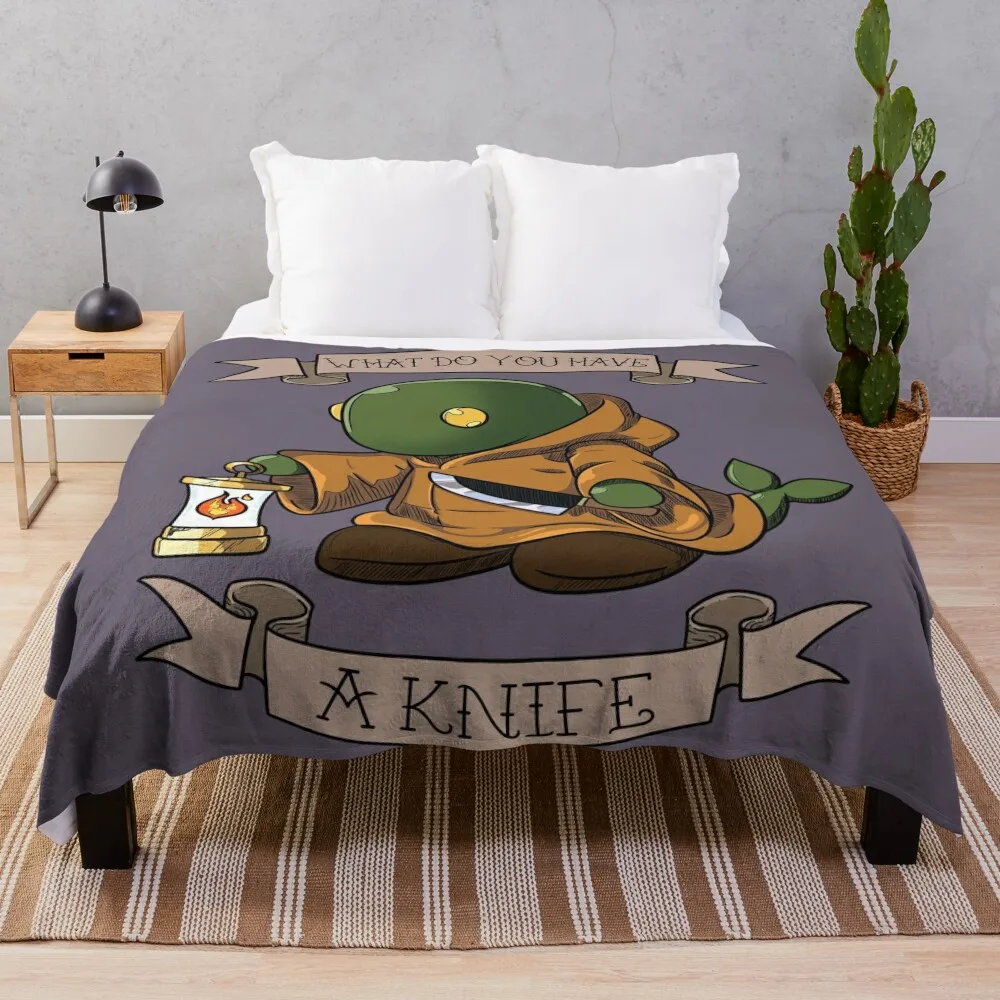 

Tonberry, A knife!! Throw Blanket Air Conditioner Soft Blanket for Office Home