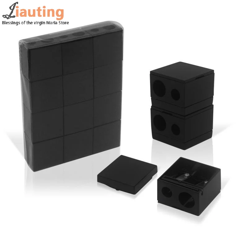 

Plastic Double Hole Eyebrow Pencil Sharpener Eye Shadow Pencil Lip Liner Special Pencil Sharpener Manual Pencil Sharpener