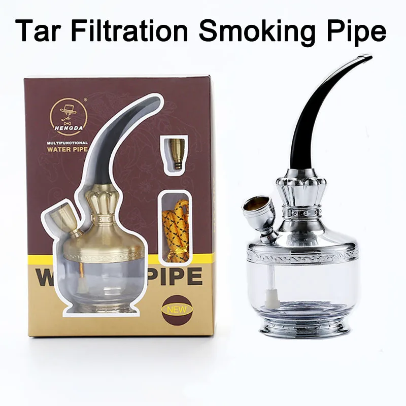 

New Clip Multifunction Water Smoking Pipe Microfilter Personal Cigarette filter Washable Circulation Hookah Pipe Smoking Gadgets