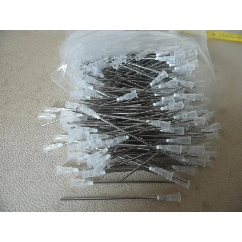 50pcs Blunt Syringe Needle 16G 10cm Long, DIY CISS Ink Refilling Parts, Liquid Dispenser Glue Adhesive Tip