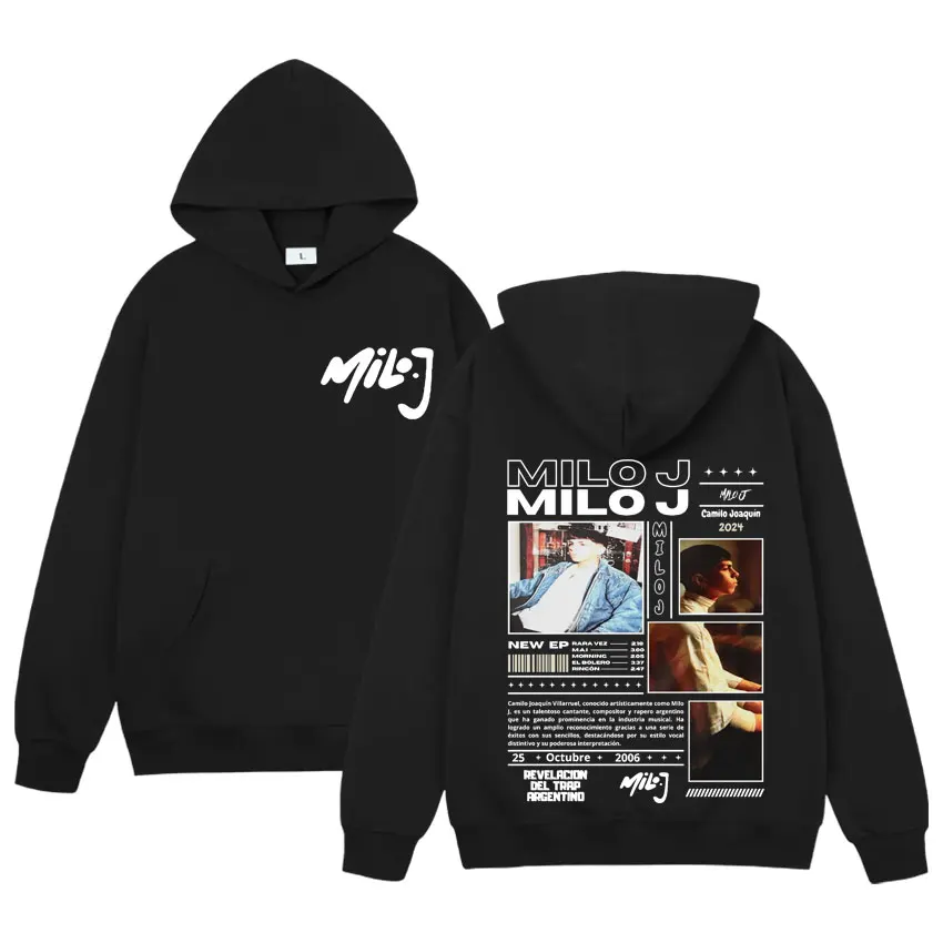 

Rapper Milo J 166 111 Graphics Hoodies Men Women Gothic Fashion Hip Hop Oversized Hoodie Casual Pullovers Long Sleeve Sweatshirt