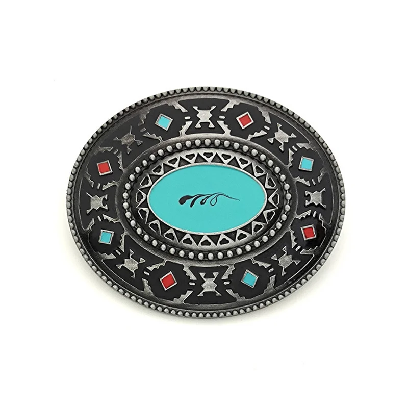 Original tribal belt buckle Western style