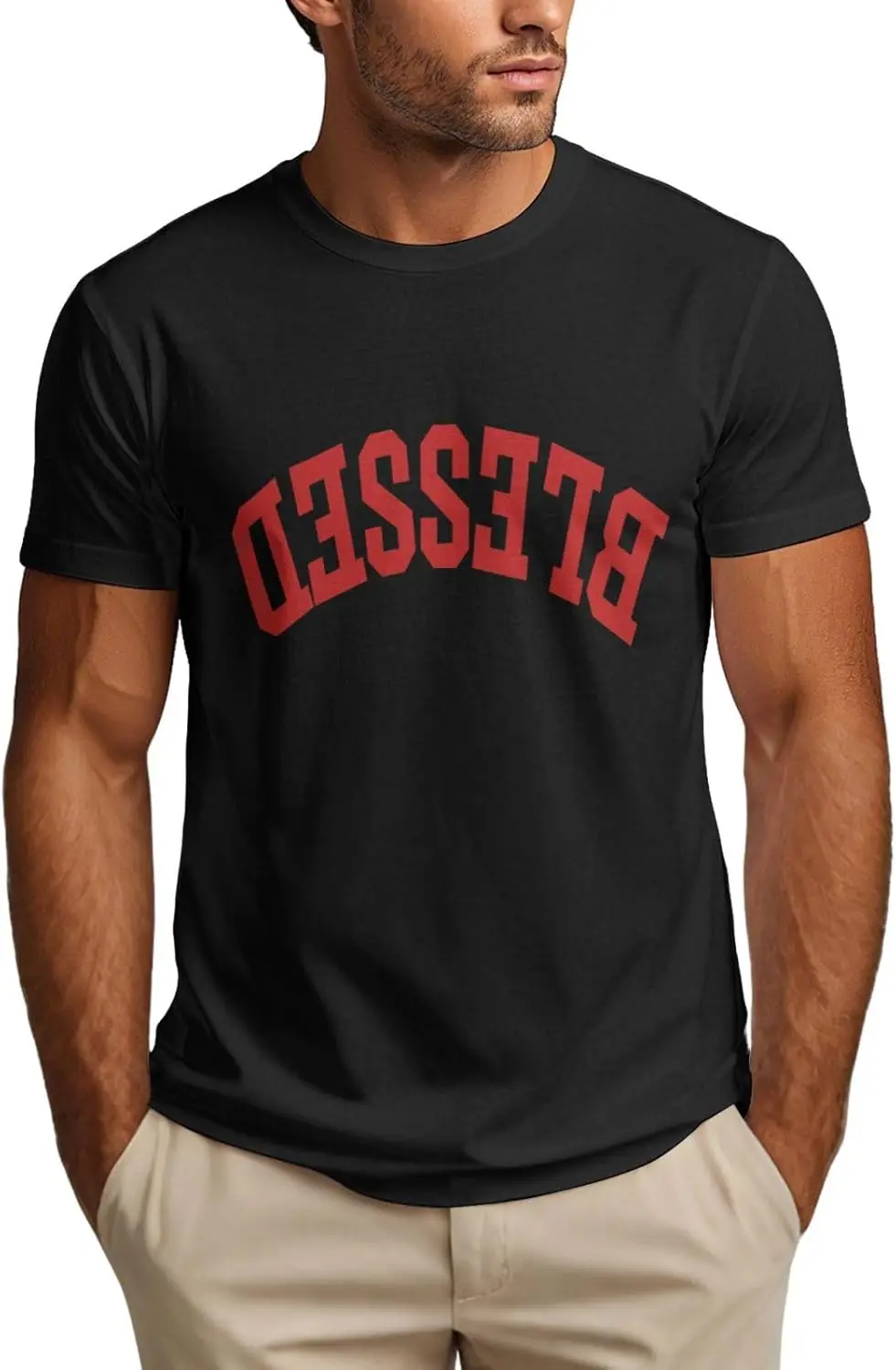 

Blessed Vintage Shirt Christian Faith Forever Mens T-Shirt