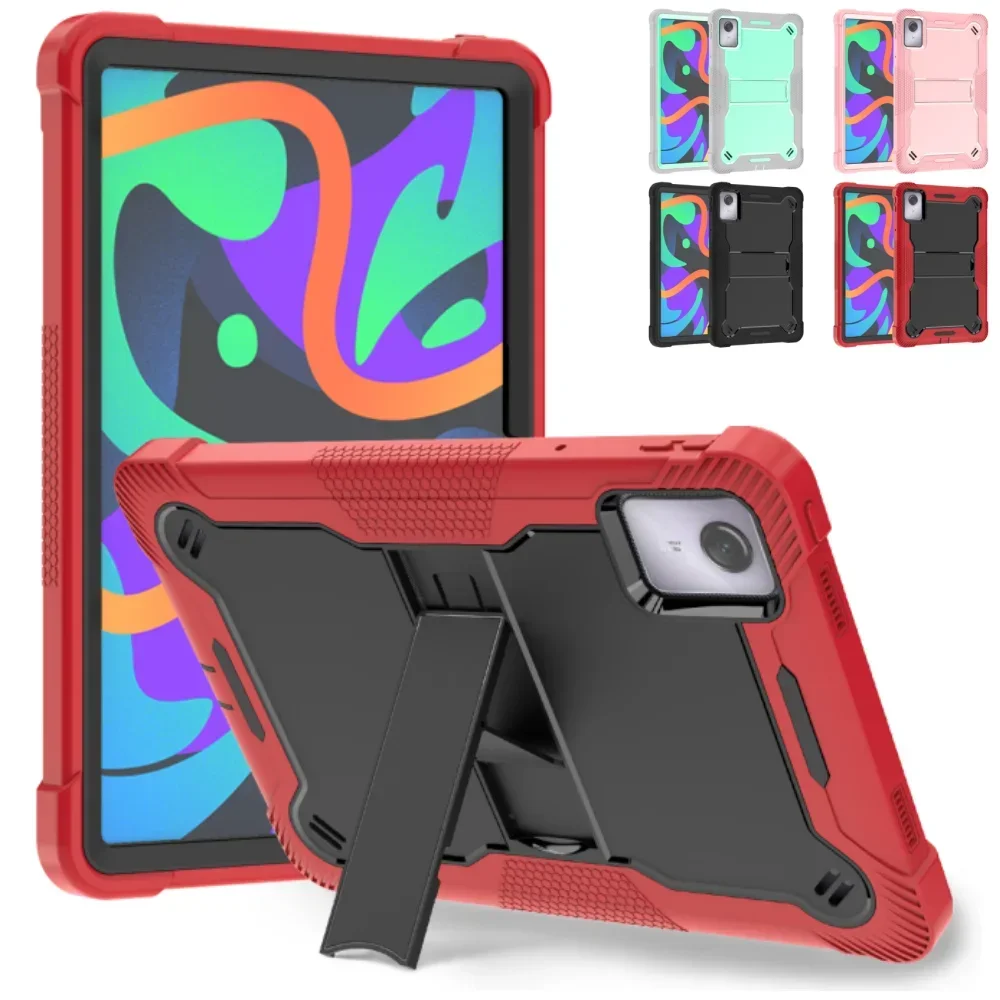 

Case for Lenovo Tab M11 11 Inch Xiaoxin Pad 2024 TB331FC TB330FU Shockproof Silicone Tablet Cover Built-in Kickstand Pen Holder