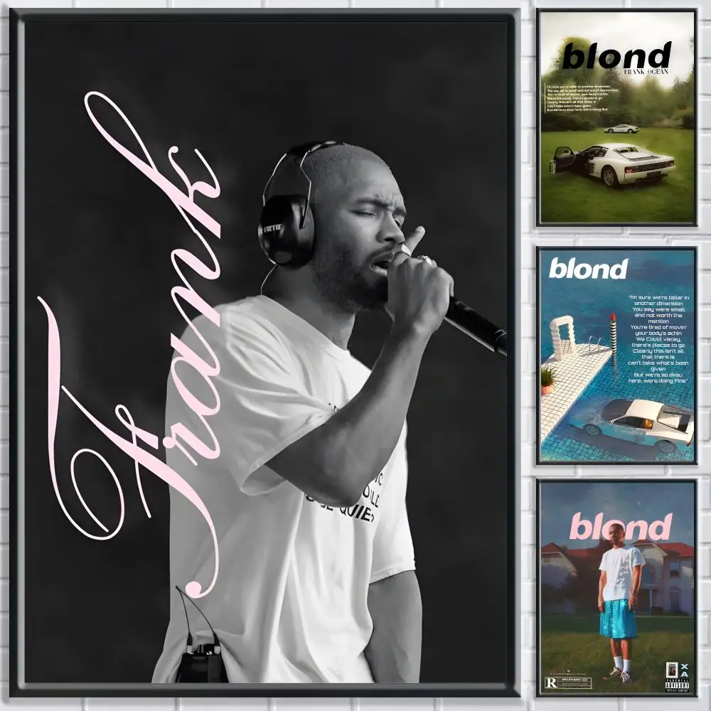 ملصق ألبوم شقراء فرانك أوشن عالي الدقة ذاتي اللصق مقاوم للماء مثالي للمنزل والمكتب وغرفة النوم هدية رائعة