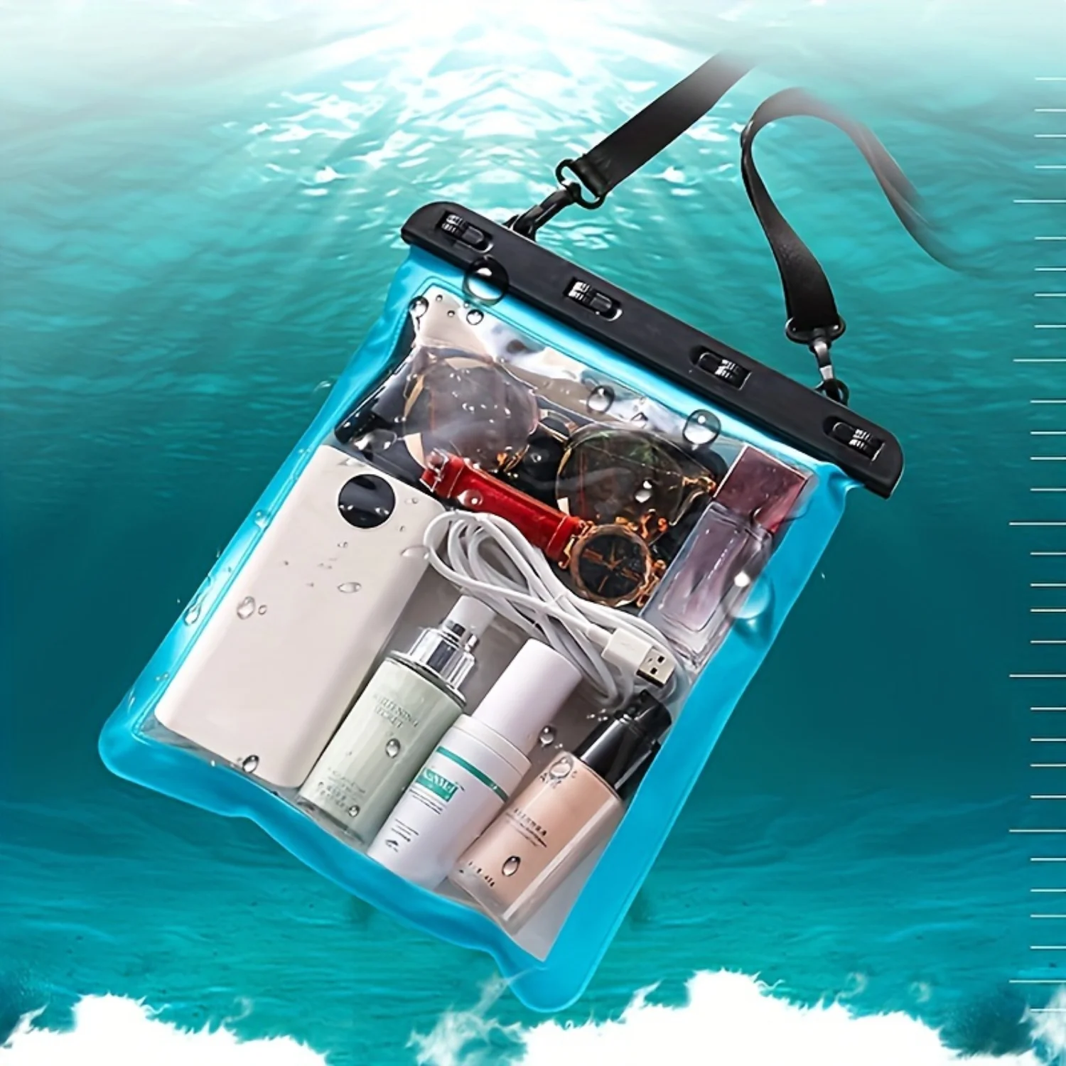 

Water-Resistant Touch-Screen Crossbody Bag - Effortless Access, Safe & Stylish - Ideal for Water Activities & Outdoor Adventures