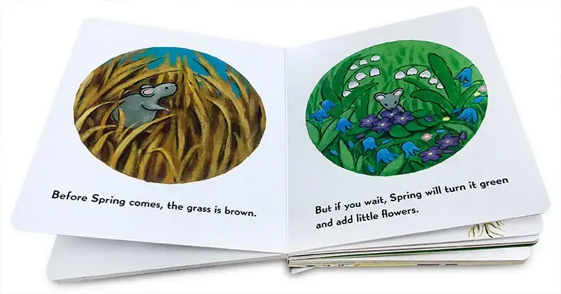 When Spring Comes Baby Children's books aged 1 2 3, English picture book 9780062741660