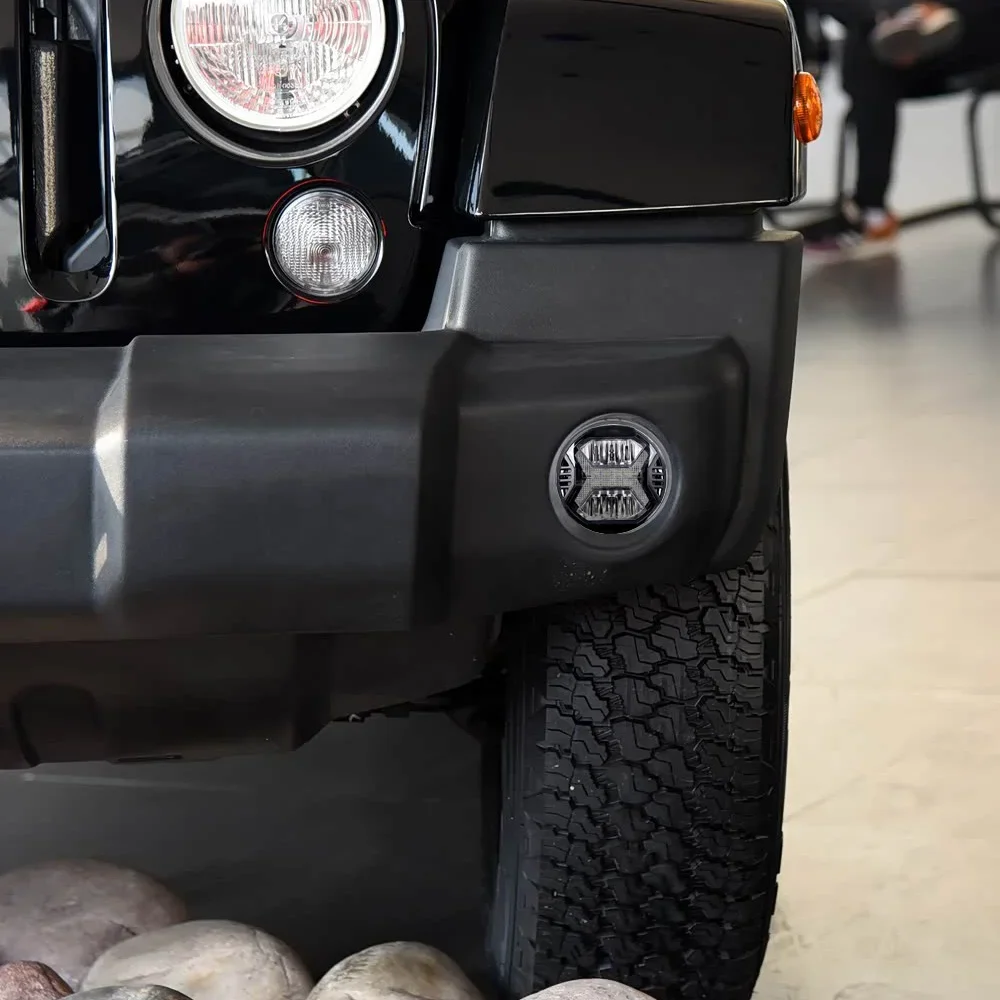 For Jeep Wrangler 2007-2017 Car Fog lamps Assembly Upgrade High Brightness LED Fog Lights Tools Accessories Plug and Play