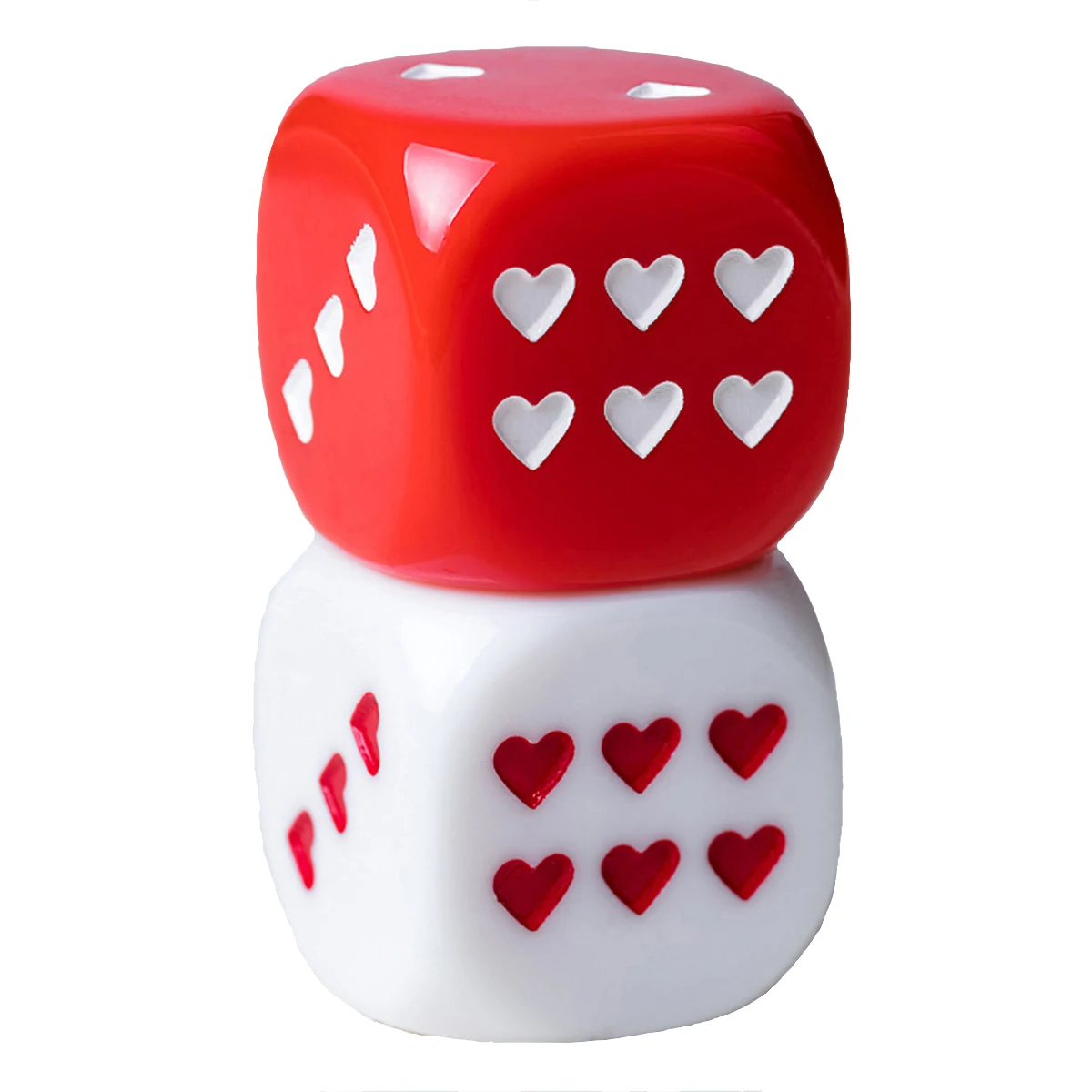 

1pcs Heart shaped dice 25MM tabletop game toy props 25MM drinking dice