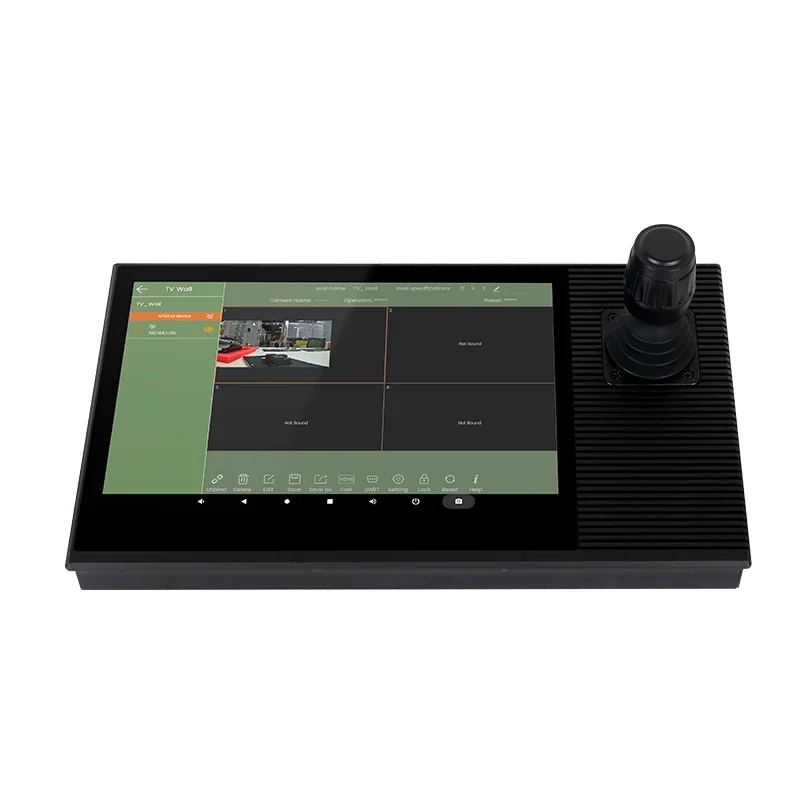 10.1'' PoE Touchscreen Audio Video PTZ Camera Controller