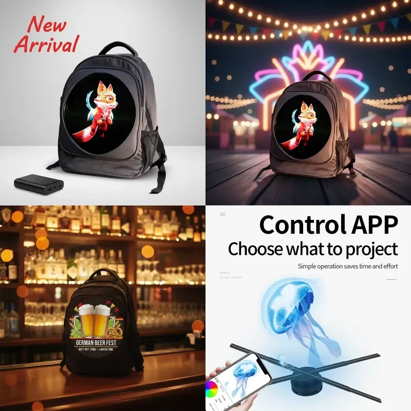 Transform your marketing strategy and captivate audiences with this innovative 50cm 3D LED Hologram Projector. Designed for
