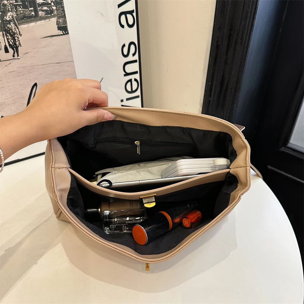handtasche damen taschen luxus designer Marken-Umhängetaschen, luxuriöse Damen-Umhängetaschen aus weichem PU-Leder, einfarbig, große Kapazität, Shopper-Taschen, 2025, neueste Luxus-Designer-Handtaschen – Detail 21