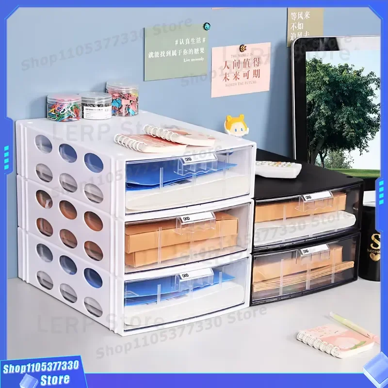 Multi Layer Desk Storage Box Drawer Type File Organizer For Office Supplies Study Room Sundries Holder Desktop Document Tray