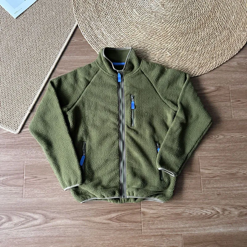 

Outdoor Patag Cycling Autumn and Winter Fashionable Warm Fleece Jacket, Casual Hiking Men's and Women's Stand-up Collar Jacket