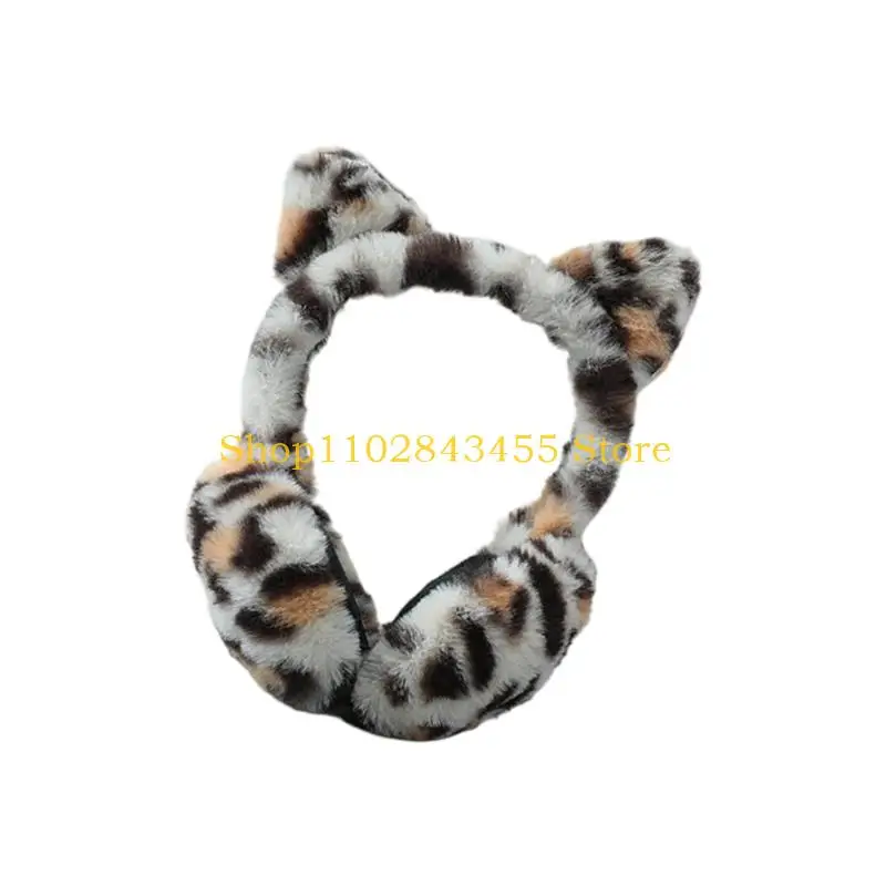 

49MC изолировали грелки для ушей в стиле леопарда для детей, взрослых, на открытом воздухе, в помещении