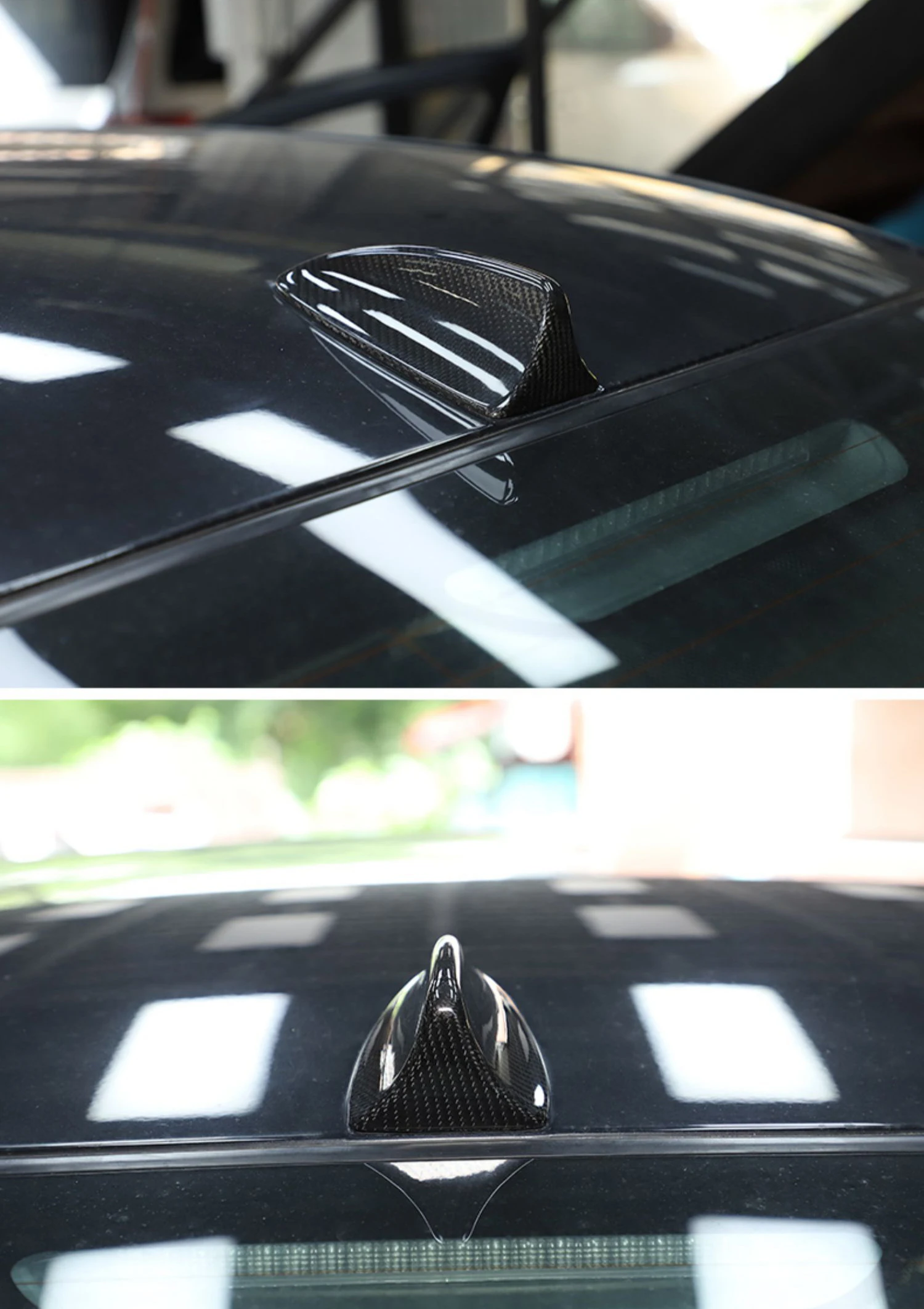 For BMW 3 5 7 Series G20 G30 G11 F30 2012 2019 2018 2020 I3 2022 Carbon Fiber Style Car Antenna Protection Cover Accessories