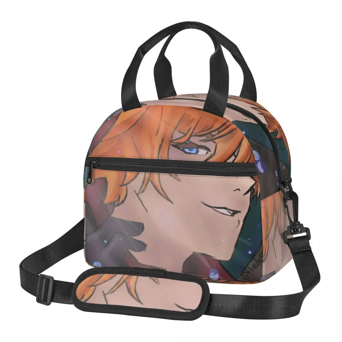 

Genshin Impact Cursed Childe сумки для обеда изолированная коробка для бенто портативная сумка для обеда сумки для пикника сумка-холодильник для женщин и девочек