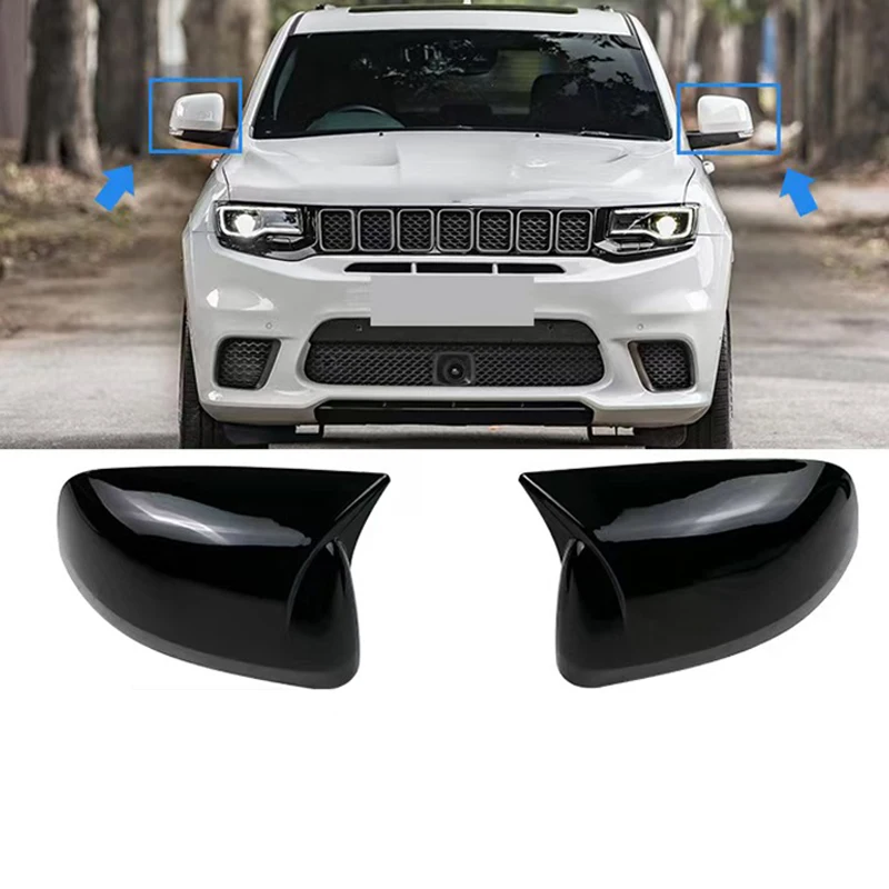 High Quality Black Exterior Rearview Side Mirror Housing Shell Cap For Jeep Grand Cherokee 2011-2022/Dodge Durango 2022 2023