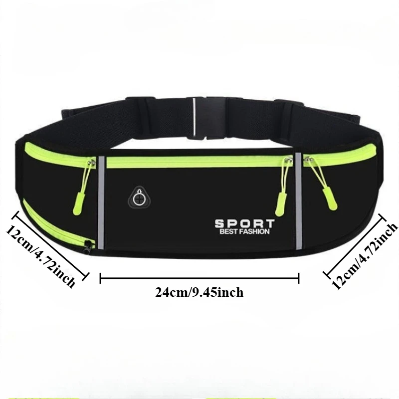 Bolsa de Cintura para Mulheres e Homens, Impermeável, para Corrida e Maratona, com Quatro Bolsos para Guardar Garrafas de Água
