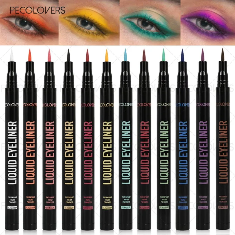 Colorful Eyeliner, Quick-drying Eyeliner, Waterproof and Sweat-proof, Suitable for Holiday Makeup, Long-lasting, Eye Cosmetics