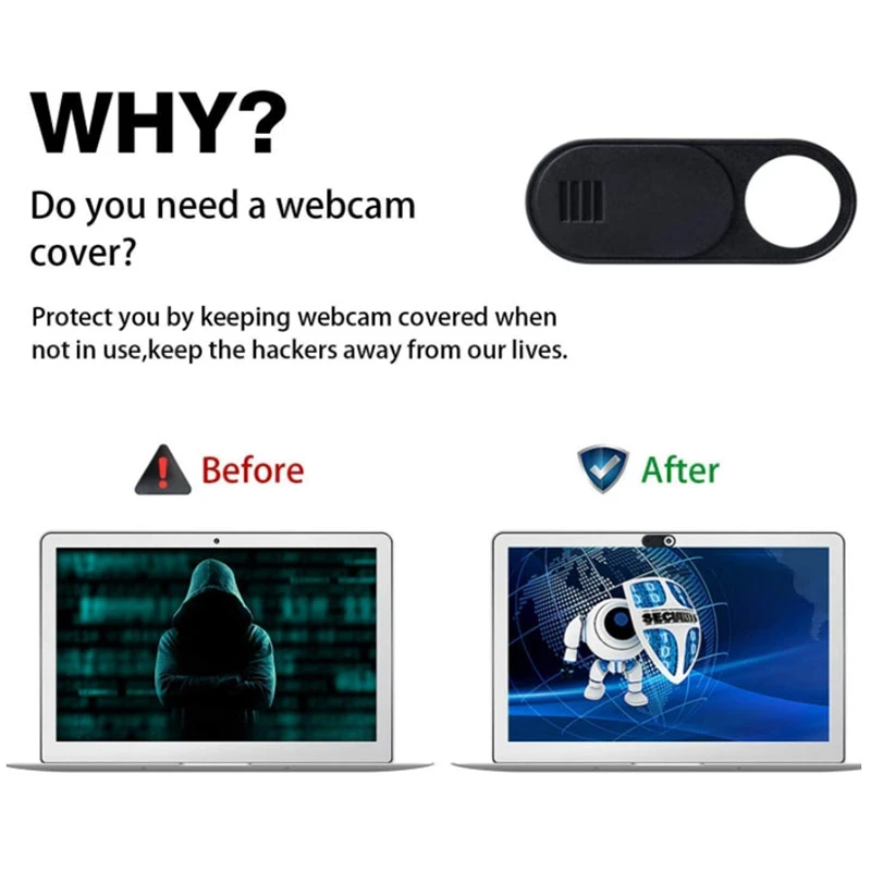 N09R 9PCS Webcam Cover Slide, Ultra Thin Round Hole Laptop Camera Cover Slide Blocker for Computer MacBook Pro IMac PC