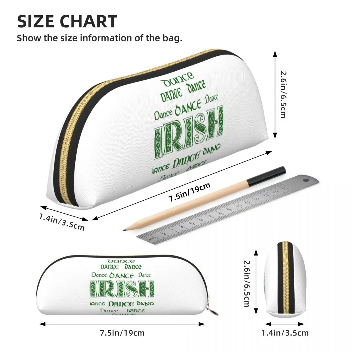 アイリッシュダンスフォーエバー！ 鉛筆ケース ペンホルダー 収納 文房具 大容量 ペンボックス ペンバッグ 子供 学校用