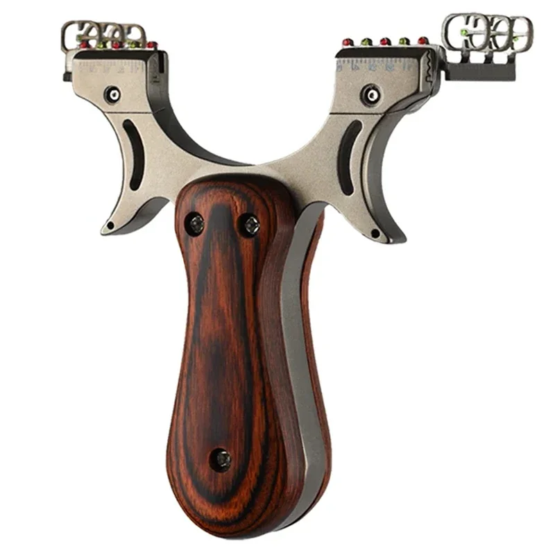 

Quick Press Slingshot 304 Stainless Steel Triple Sight Slingsshot Outdoor Hunting and Shooting Steel Ball Target Paper Toys