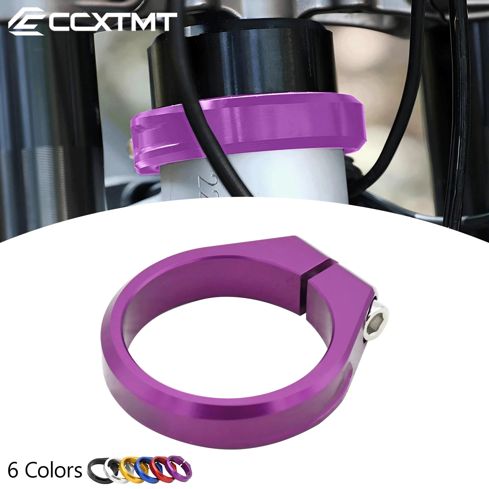Kolumna kierownicy CNC aluminiowa obejma rurowa wzmocnione zaciski pionowe do części montażowych Light Bee X SurRon elektryczny motocykl rower