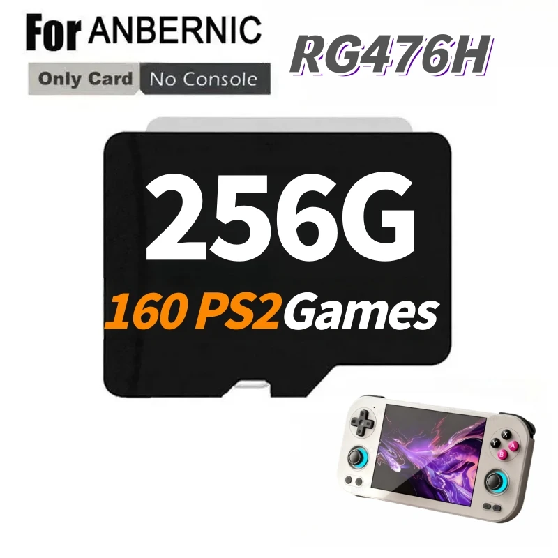 For ANBERNIC RG476H Memory Card TF Card Portable PS2 Handheld Game Console Card 80000 Games PS2 512G 256G 128G Game Card Gift