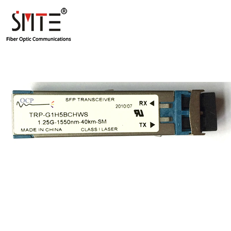 

Оптоволоконный модуль OCP TRP-G1H5BCHWS 1.25G-1550nm-40km-SM-ESFP