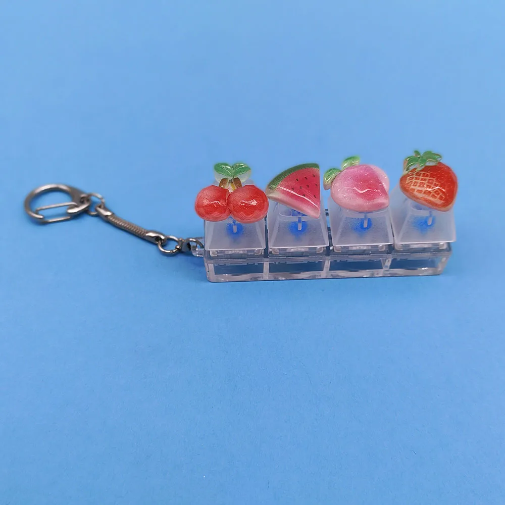 Schlüssel kappe Schlüssel bund Handy Anhänger Obst Kawaii Schlüssel ring Fingers pitze Dekompression Neuheit Pop Zappeln Spielzeug Valentinstag Weihnachts geschenk – Detail 11