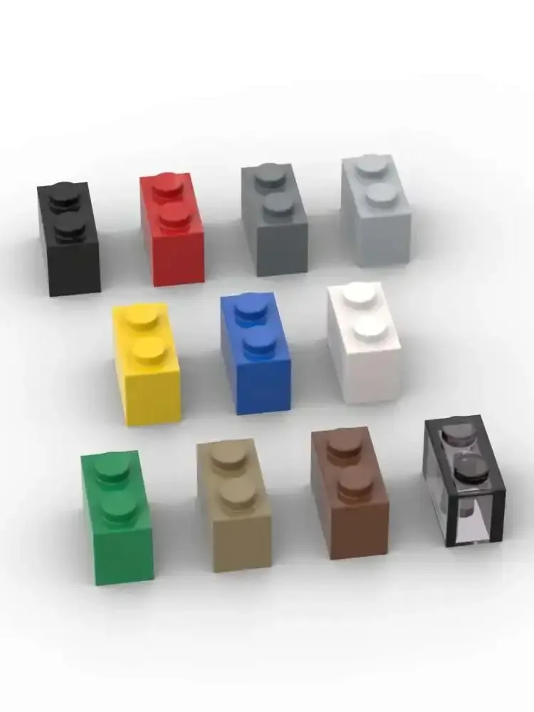 MOC 10 pièces 3065 briques de château de maison de haute technologie 3004 1x2 blocs de construction éducatifs particules Puzzle jouet enfants anniversaire enfant cadeau