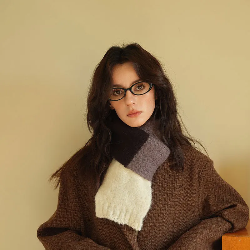

Роскошный зимний вязаный шерстяной шарф, женский клетчатый носовой платок, теплая женская шаль из пашмины с кисточками, мягкие шарфы-парео Bufanda