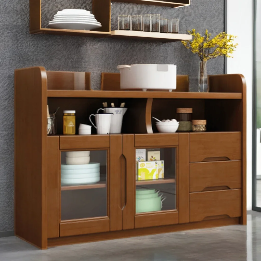 

#c Modern Large Capacity Wood Sideboard All-In-One Wall Storage Unit for New Living Room and Kitchen Tea Cabinet
