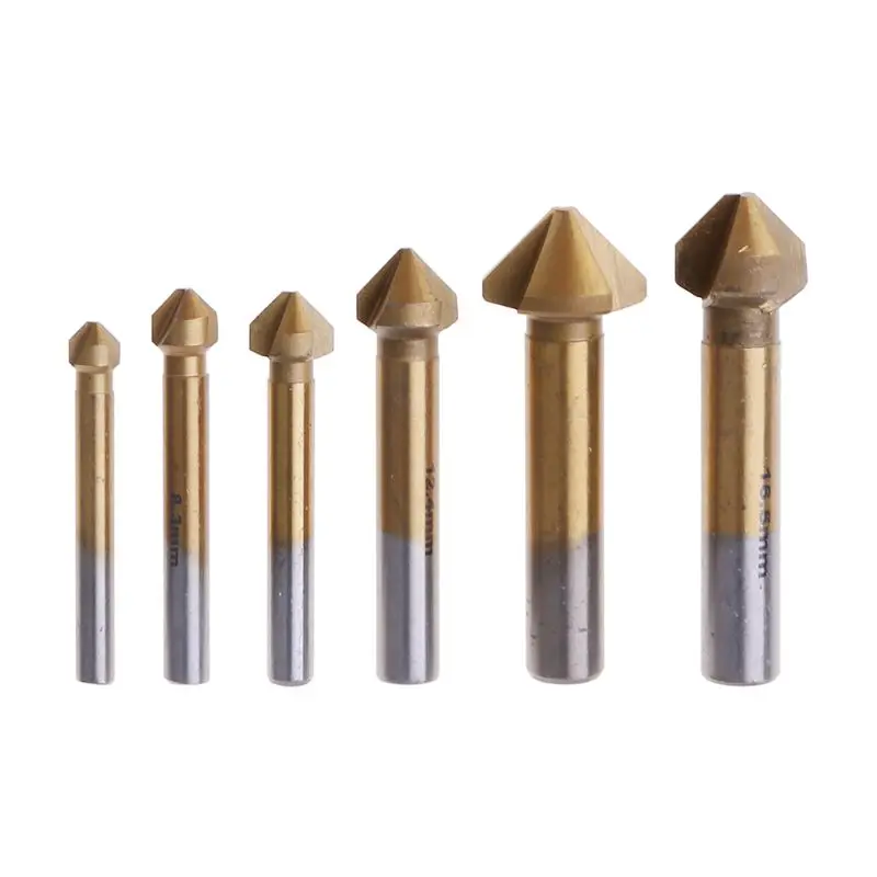 Vacuum Brazed Diamond Bits 90 Degrees Chamfer Grinding Head Beveling Chamfer Bits for Holes Trimming Finishing Ceramic