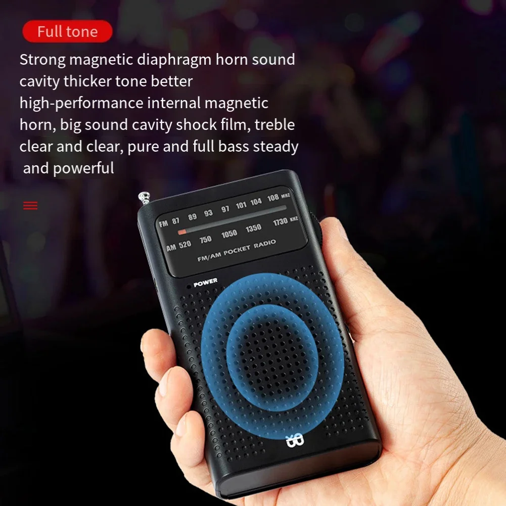 جديد W-908 كامل النطاق AM راديو FM المحمولة مؤشر راديو 3.5 مللي متر الصوت جاك مع هوائي تليسكوبي HiFi راديو استقبال