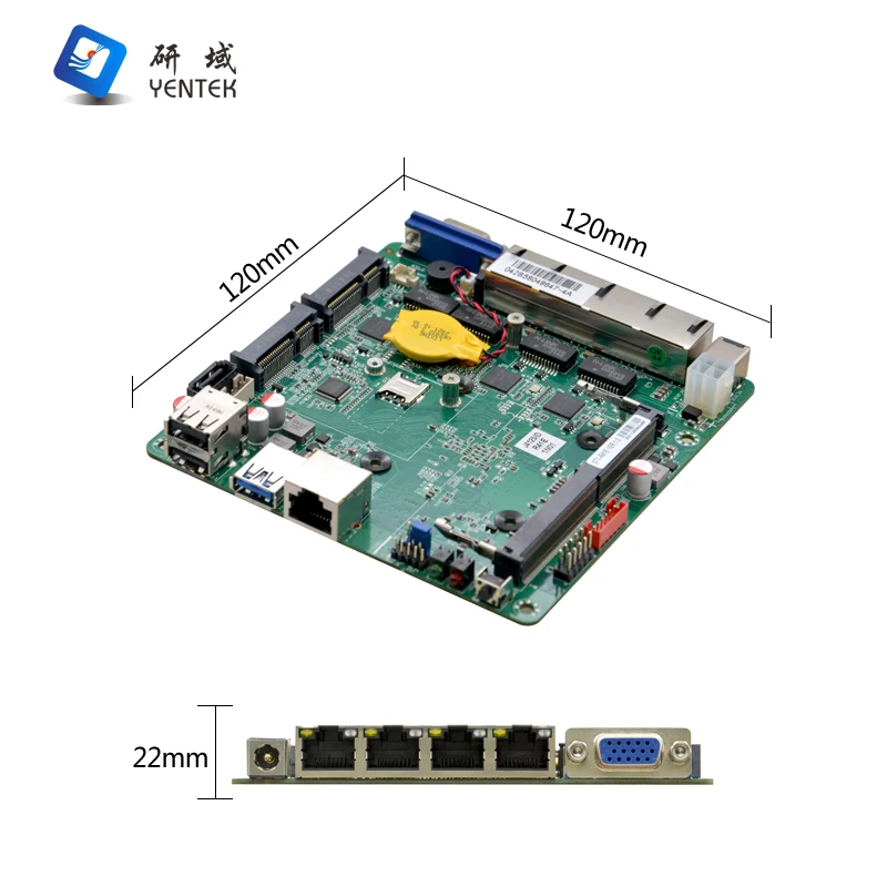 Placa base Pfsense J4125 4 LAN Mini Nano ITX Firewall