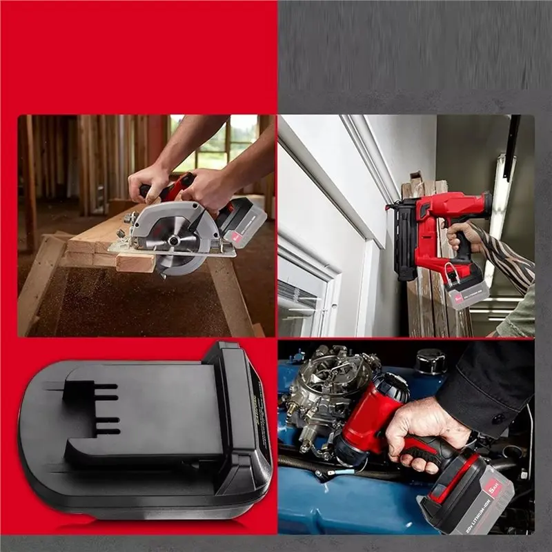 A73E-BAU20ML For 18V Cordless Power Tool Compatible For Bauer 20V Li- Battery Convert Adapter