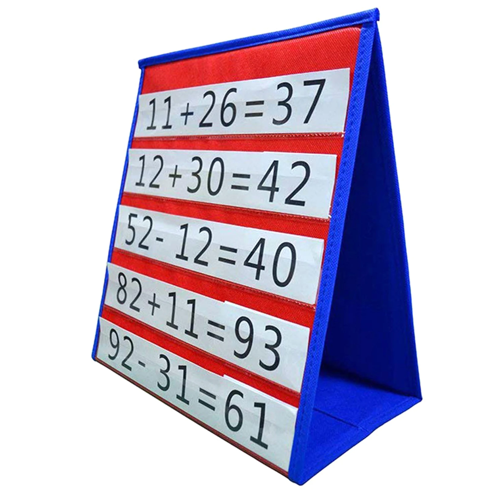 Kinder Desktop Pocket Chart sicheres Polyester Material Mathe Lernspiel zeug für visuelles kognitives Training sal99