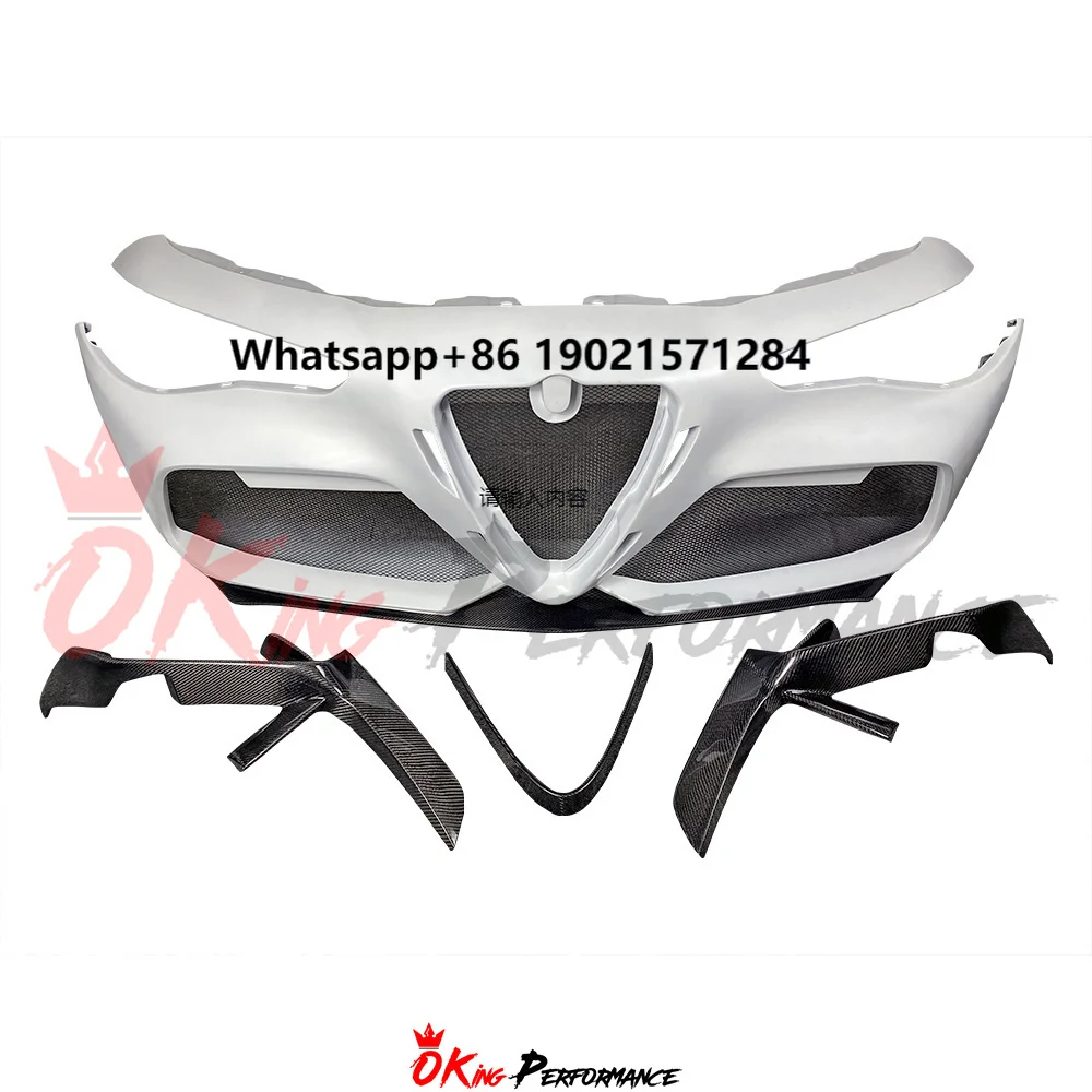 

GTAM Style Partial Carbon Fiber Front Bumper Bodykit for Alfa Romeo Giulia Body Kit
