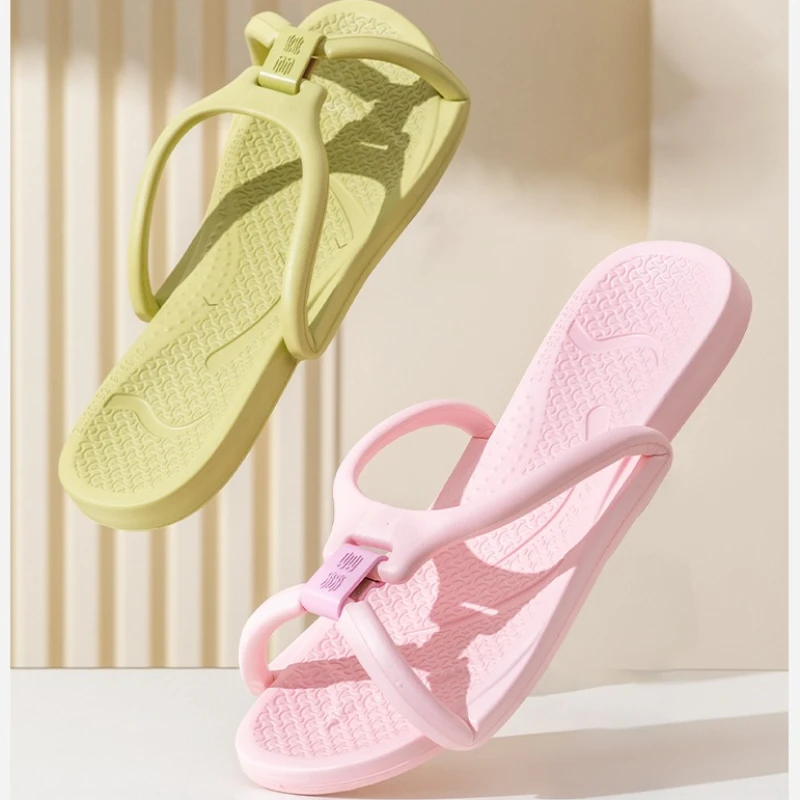 Portable Foldable Couple Travel Slippers Non-Slip Lightweight EVA Bathroom Home Indoor Shower Sandals Men Women Vacation Trip