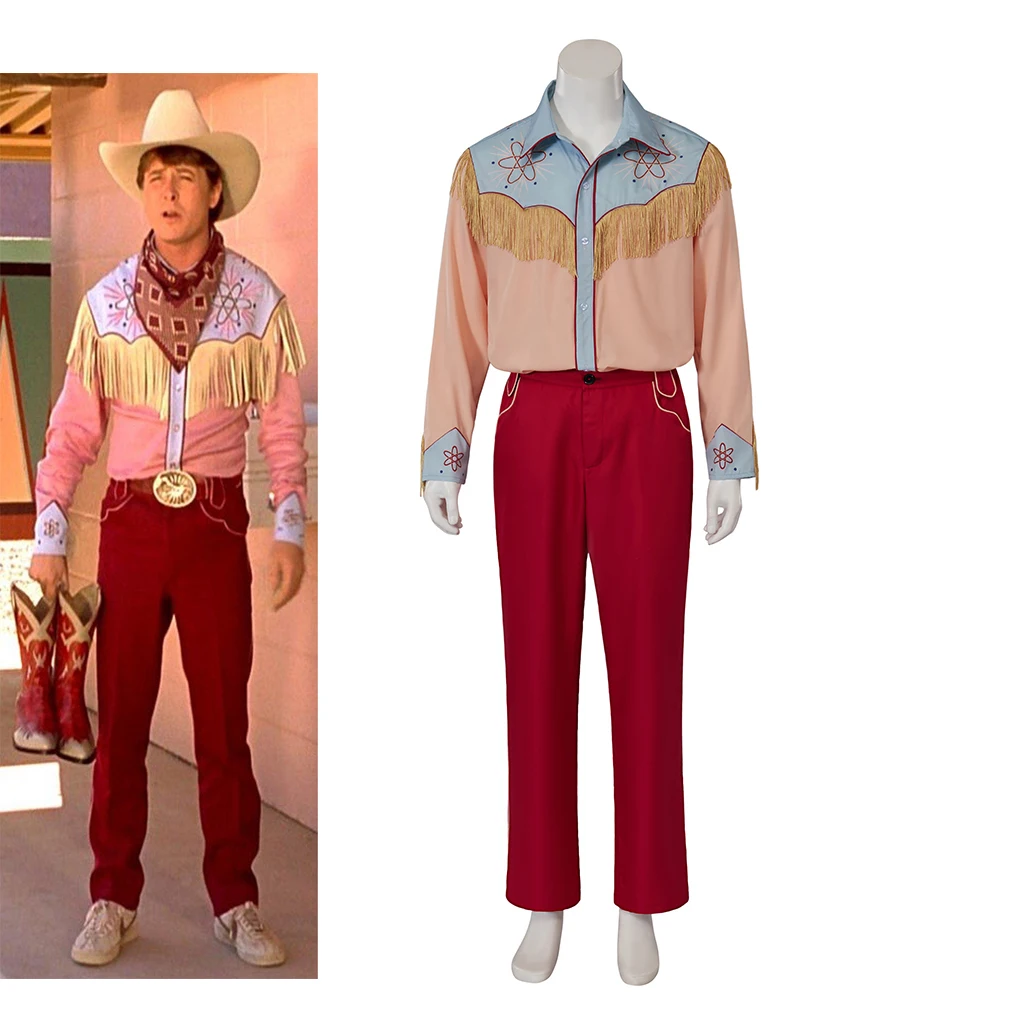 

Marty Mcfly Cosplay Movie Back To The Future 3 Costume Adult Men Vintage Cowboy Uniform Suit Carnival Party Stage Fancy Outfits