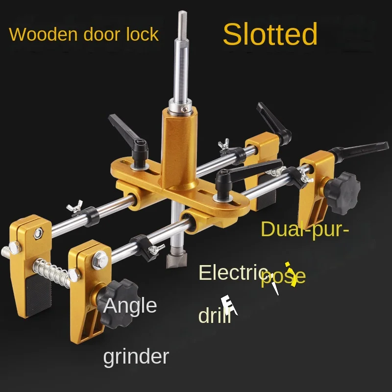 

Solid wood door opener, slotting machine, woodworking indoor installation lock tool, complete set of door lock unlocking tools