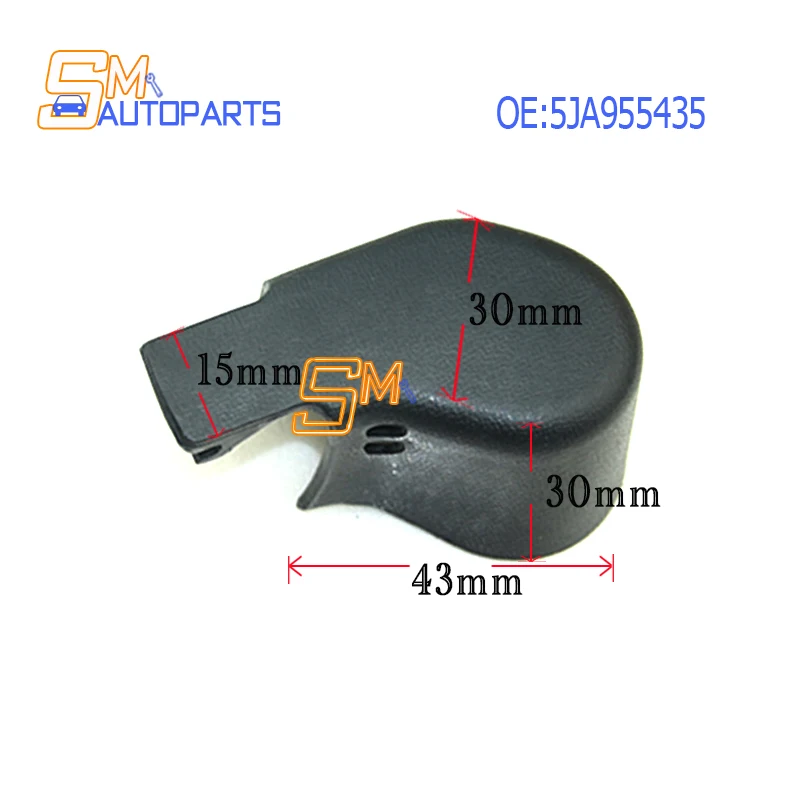 Cubierta de tapa de tuerca de brazo de limpiaparabrisas trasero de alta calidad 5JA 955435   5JA 955 435 para Seat Toledo 2013 2014 2015 2016 2017 2018 2019 2020